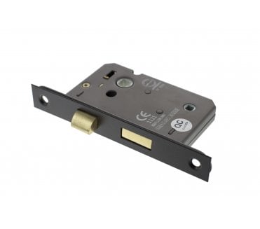 Atlantic Mortice Bathroom Locks - Matt Black