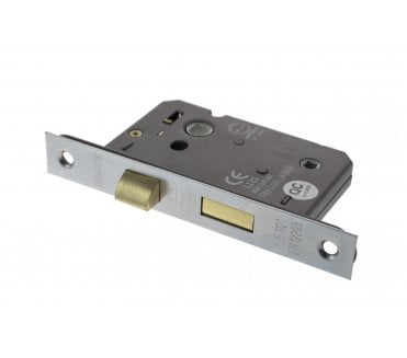 Atlantic Mortice Bathroom Locks - Satin Chrome