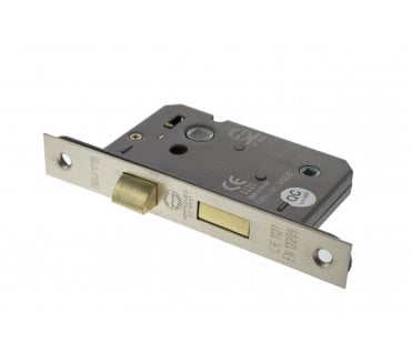 Atlantic Mortice Bathroom Locks - Satin Nickel