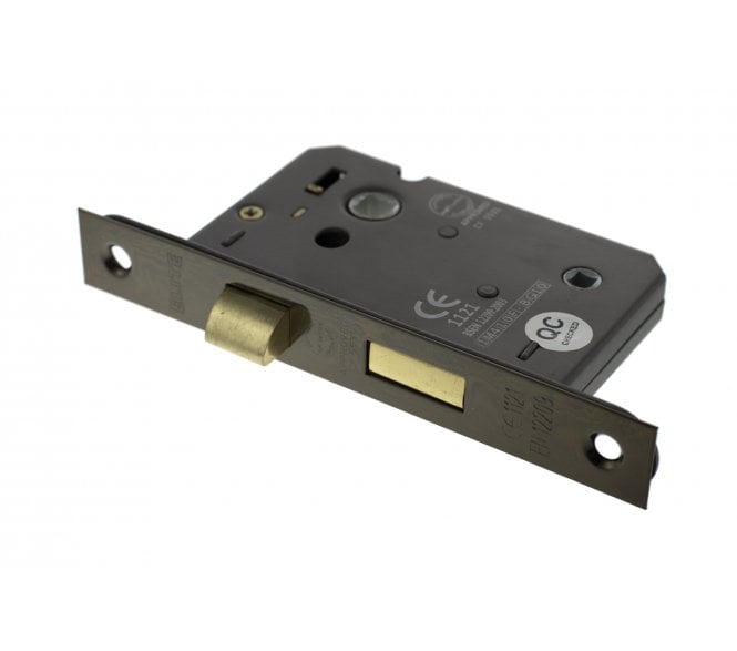 Atlantic Mortice Bathroom Locks - Urban Bronze