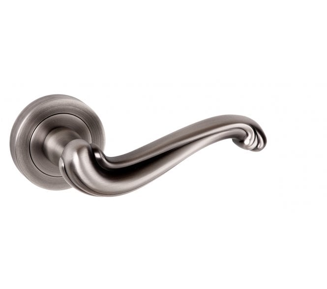 Atlantic Old English Colchester Lever Handle on Rose - Matt Gun Metal