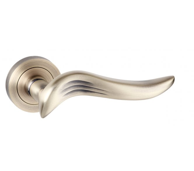 Atlantic Old English Oxford Lever Handle On Rose - Matt Antique Brass