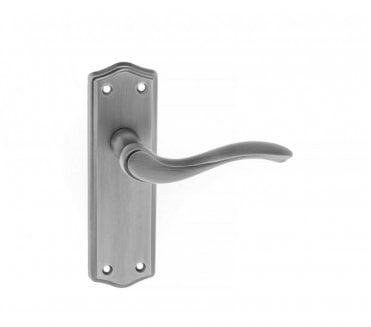 Atlantic Old English Warwick Door Handles On Backplate - Matt Gun Metal