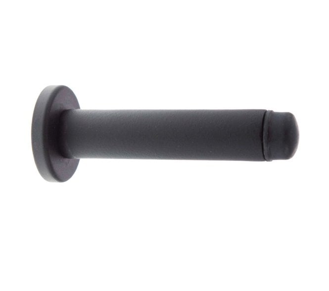 Atlantic Skirting Mounted Doorstop - Matt Black