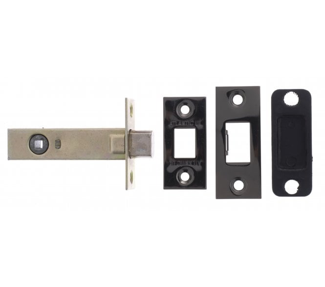 Atlantic Tubular Bathroom Deadbolts - Black Nickel
