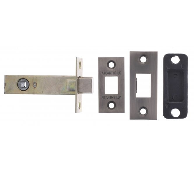 Atlantic Tubular Bathroom Deadbolts - Gun Metal Grey