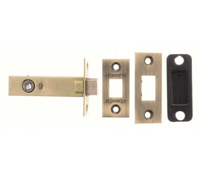 Atlantic Tubular Bathroom Deadbolts - Matt Antique Brass