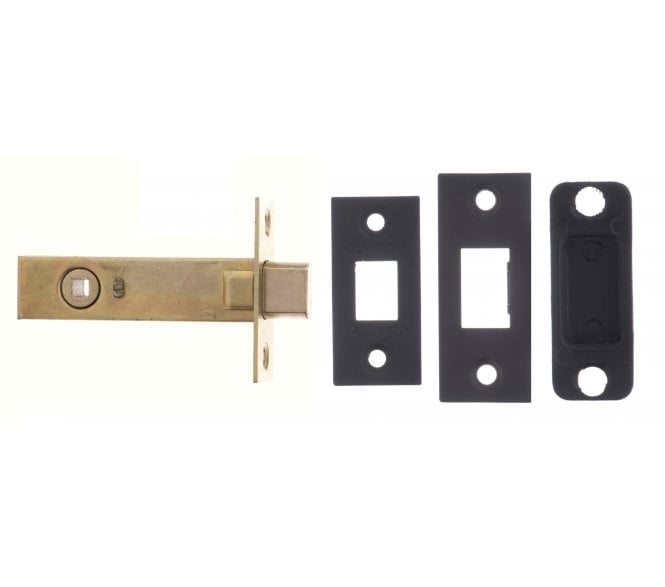 Atlantic Tubular Bathroom Deadbolts - Matt Black