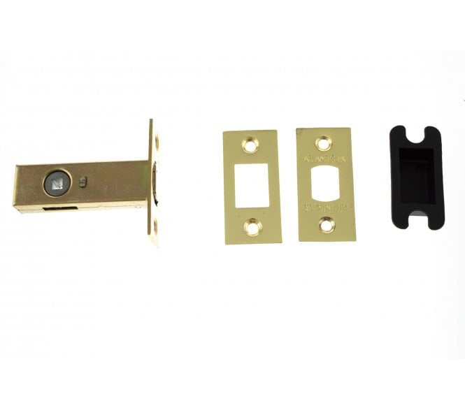 Atlantic Tubular Bathroom Deadbolts - Polished Brass