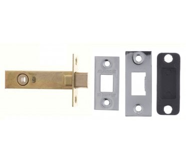 Atlantic Tubular Bathroom Deadbolts - Polished Chrome