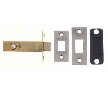 Atlantic Tubular Bathroom Deadbolts - Satin Nickel