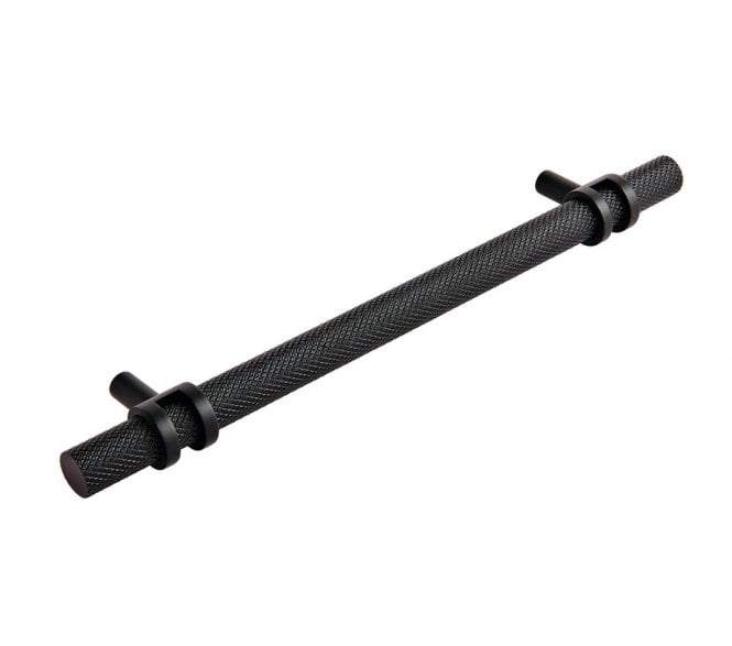 Barchester Ringed / Knurled Cabinet Pull Handles - Matt Black