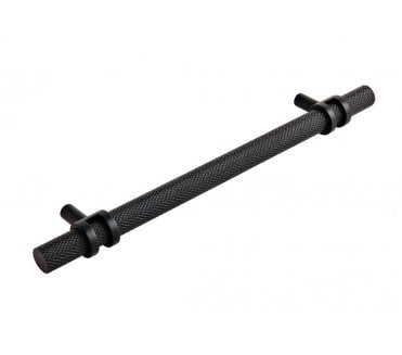 Barchester Ringed / Knurled Cabinet Pull Handles - Matt Black
