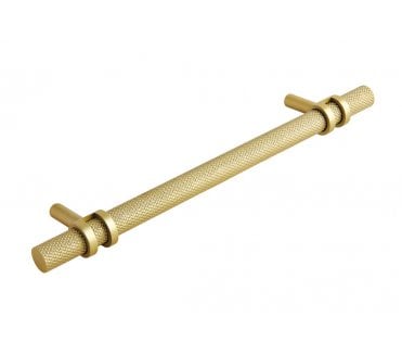 Barchester Ringed / Knurled Cabinet Pull Handles - Satin Brass
