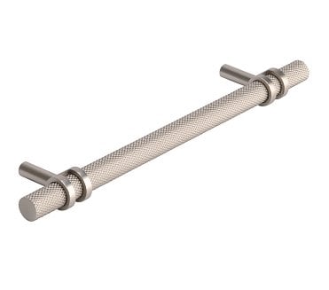Barchester Ringed / Knurled Cabinet Pull Handles -  Satin Nickel