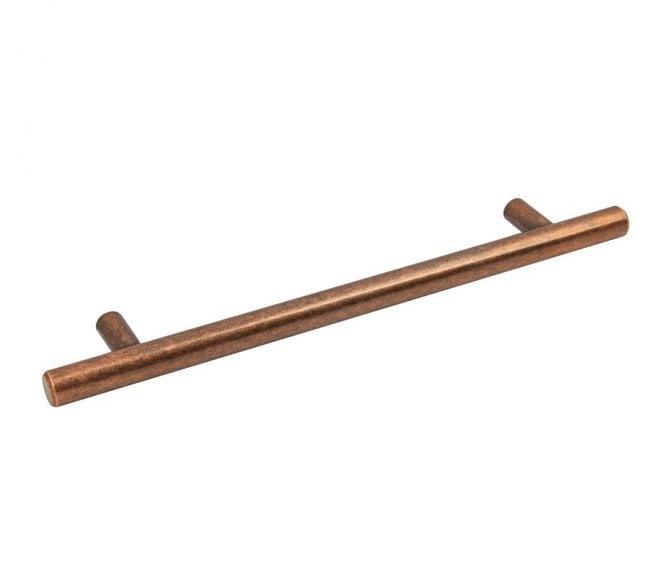 Bartram T-Bar Cabinet Handle 128mm - Antique Copper