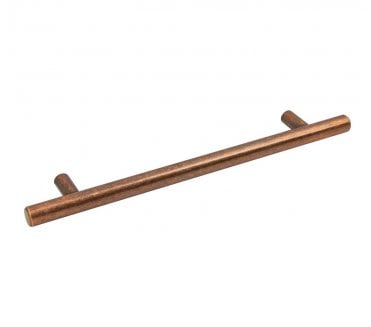 Bartram T-Bar Cabinet Handle 128mm - Antique Copper