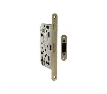Bonaiti Polaris 2XT Magnetic Bathroom Lock - Matt Antique Brass