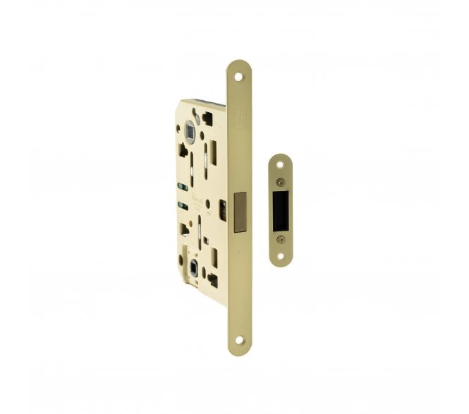 Bonaiti Polaris 2XT Magnetic Bathroom Lock - Satin Brass