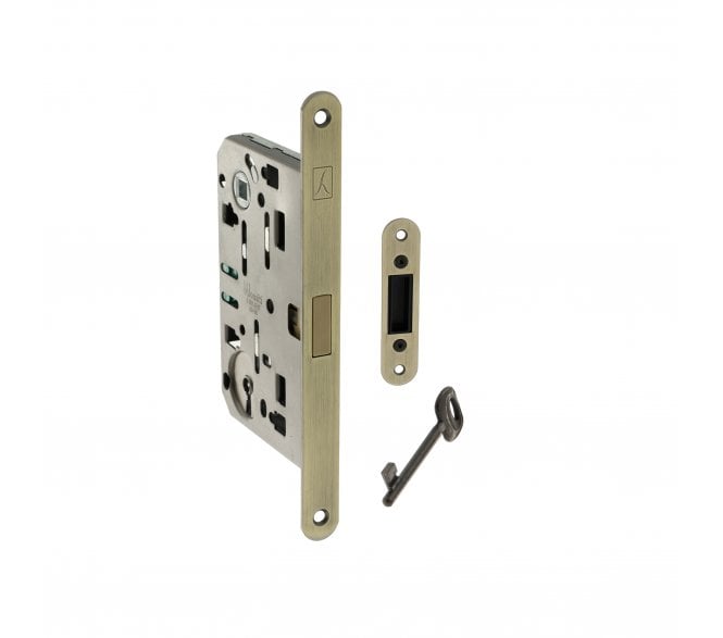 Bonaiti Polaris 2XT Magnetic Standard Keyhole Sashlock - Matt Antique Brass