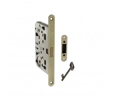 Bonaiti Polaris 2XT Magnetic Standard Keyhole Sashlock - Matt Antique Brass