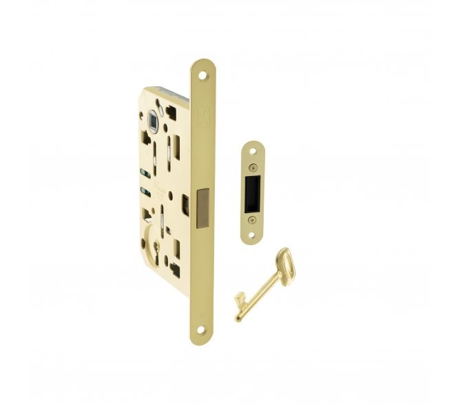 Bonaiti Polaris 2XT Magnetic Standard Keyhole Sashlock - Satin Brass