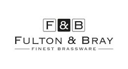 Fulton & Bray Fine Brassware Fulton & Bray Art Nouveau Pull Handle on Backplate (Right Hand) - Polished Brass