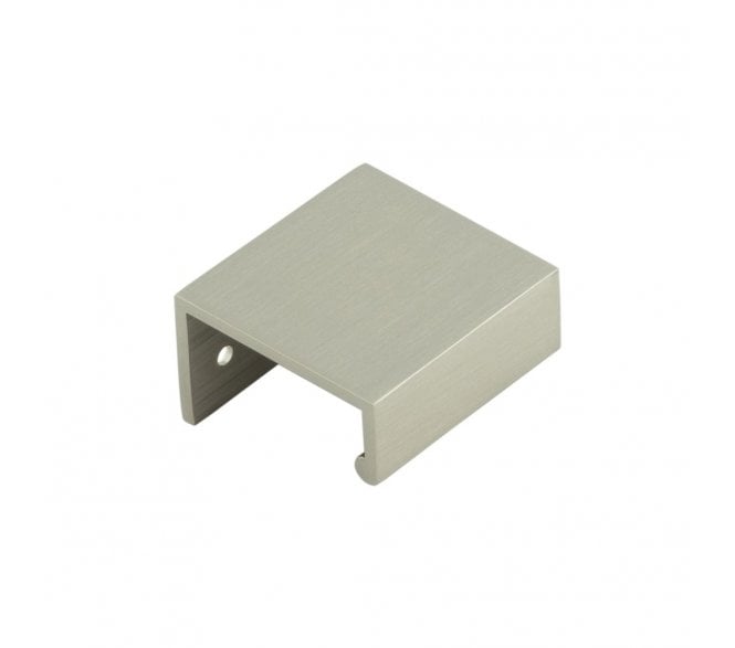 Burlington Angled Cabinet Edge Pulls - Satin Nickel