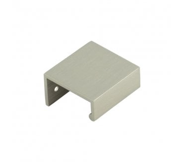 Burlington Angled Cabinet Edge Pulls - Satin Nickel