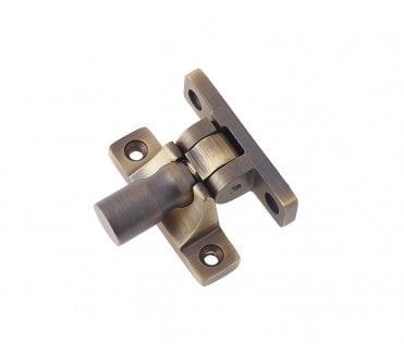 Burlington Brighton Sash Fastener Pattern 1 - Antique Brass