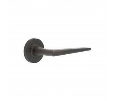 Burlington BUR10 Mayfair Door Handle On Knurled Rose - Dark Bronze