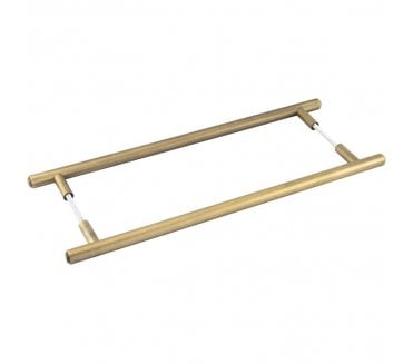 Burlington BUR1000B2B Belgrave Pull Handles - Back to Back - 425mm c/c -  Antique Brass