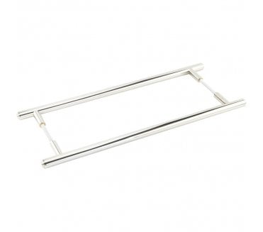 Burlington BUR1000B2B Belgrave Pull Handles - Back to Back - 425mm c/c -  Polished Nickel