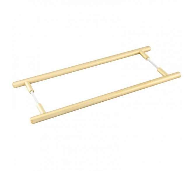 Burlington BUR1000B2B Belgrave Pull Handles - Back to Back - 425mm c/c - Satin Brass