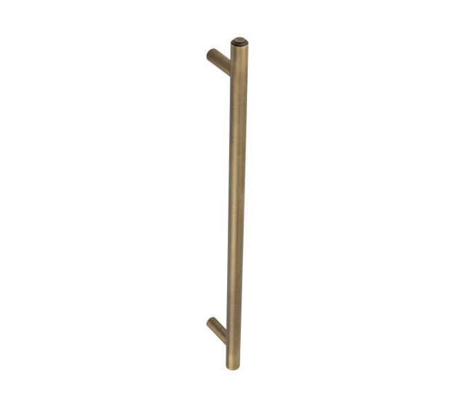 Burlington BUR1000FF Belgrave Pull Handle - Face Fix - 425mm c/c - Antique Brass