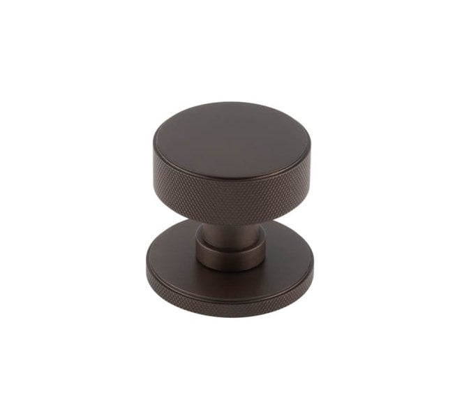 Burlington BUR102 Westbourne Knurled Mortice Door Knobs - Dark Bronze