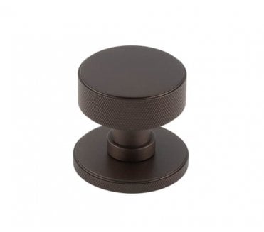 Burlington BUR102 Westbourne Knurled Mortice Door Knobs - Dark Bronze