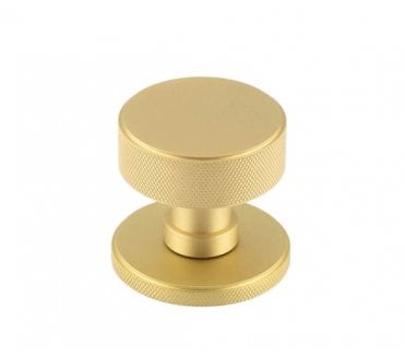 Burlington BUR102 Westbourne Knurled Mortice Door Knobs - Satin Brass