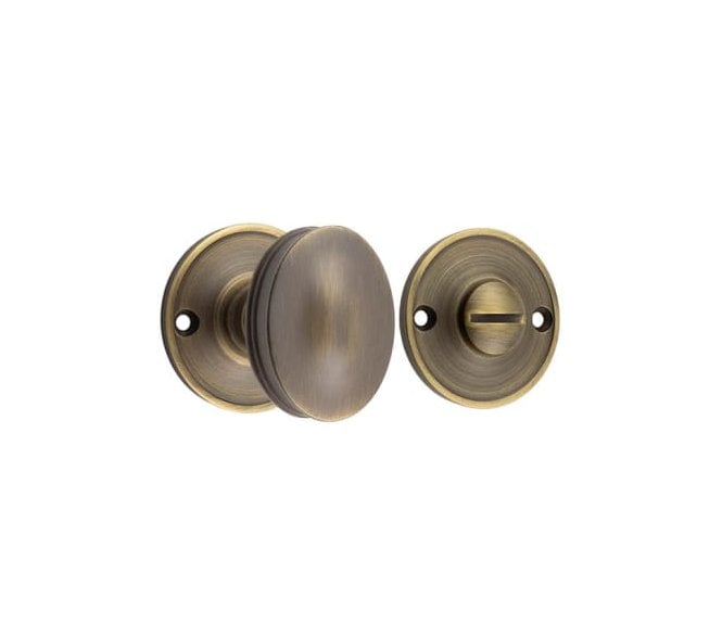 Burlington BUR120 Bathroom Turn & Release - Antique Brass