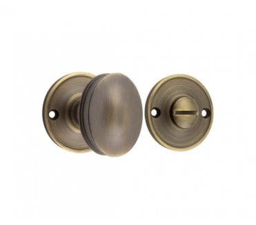 Burlington BUR120 Bathroom Turn & Release - Antique Brass