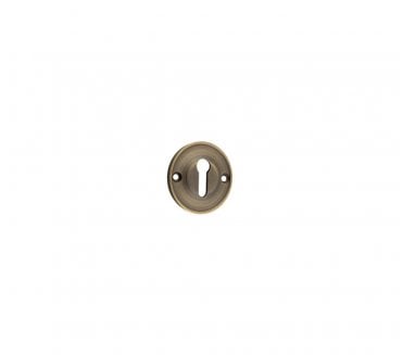Burlington BUR121 Standard Keyhole Escutcheon - Antique Brass