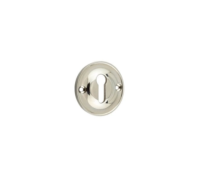 Burlington BUR121 Standard Keyhole Escutcheon - Polished Nickel