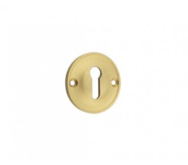 Burlington BUR121 Standard Keyhole Escutcheon - Satin Brass