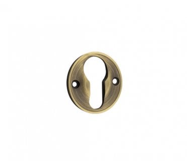 Burlington BUR122 Euro Profile Escutcheon - Antique Brass