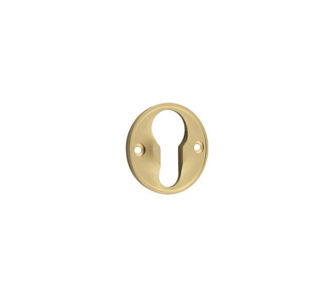 Burlington BUR122 Euro Profile Escutcheon - Satin Brass