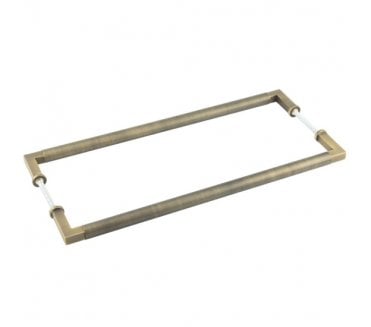 Burlington BUR130B2B Westminster Pull Handles - Back-to-Back - 425mm c/c - Antique Brass