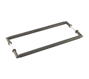 Burlington BUR140B2B Piccadilly Pull Handles - Back-to-Back - 425mm c/c - Dark Bronze