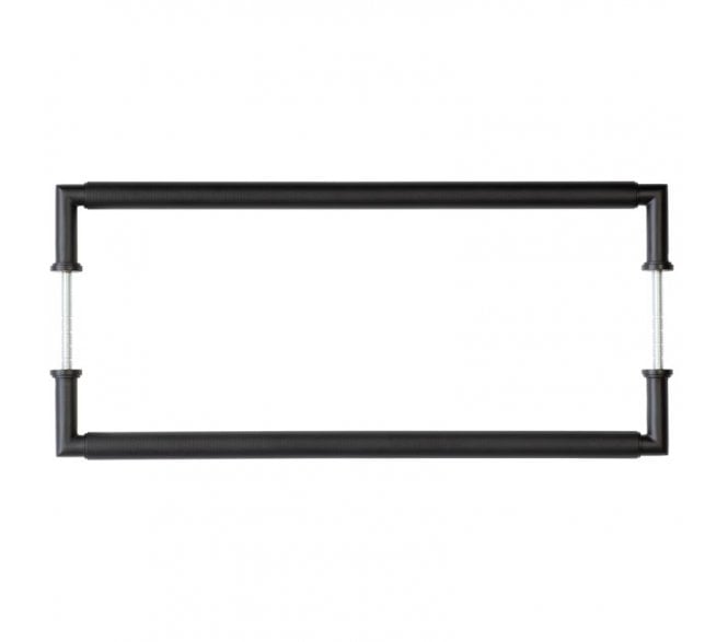 Burlington BUR140B2B Piccadilly Pull Handles - Back-to-Back - 425mm c/c - Matt Black