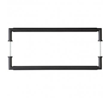 Burlington BUR140B2B Piccadilly Pull Handles - Back-to-Back - 425mm c/c - Matt Black