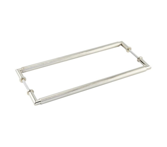 Burlington BUR140B2B Piccadilly Pull Handles - Back-to-Back - 425mm c/c - Polished Nickel